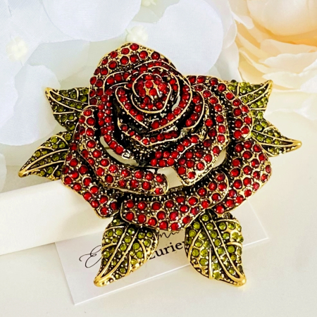 Brosa Trandafir Rosu Mare, Brose Dama, Brose Elegante [5]