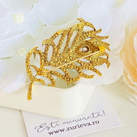 Brosa Pana Paun Verde, Brose Dama, Brose Elegante [5]