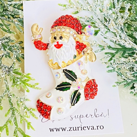 BROSE - Brosa Mos Craciun Ghetuta, Brosa Statement, Brose Femei