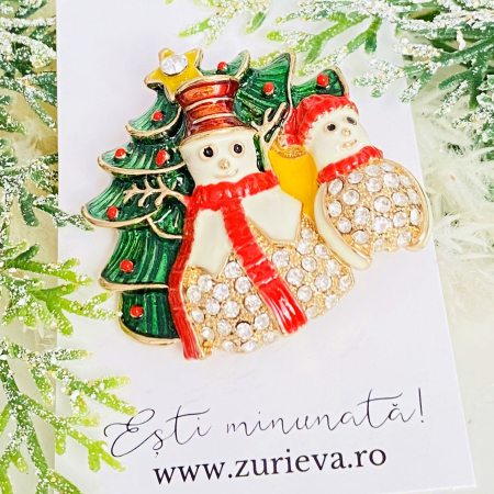 Brosa Om Zapada & Brad Craciun, Brosa Statement, Brose Femei [3]