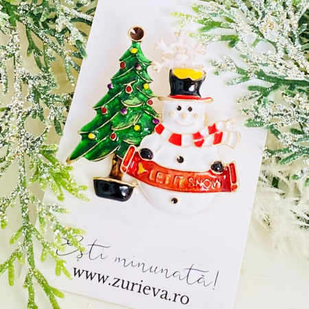 Brosa Om Zapada & Brad, Brosa Statement, Brose Femei [3]