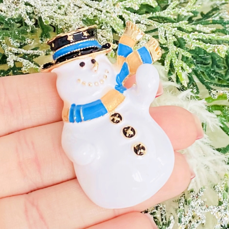 Brosa Om Zapada Fular Albastru, Brosa Statement, Brose Femei [7]