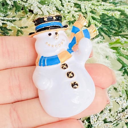 Brosa Om Zapada Fular Albastru, Brosa Statement, Brose Femei [3]