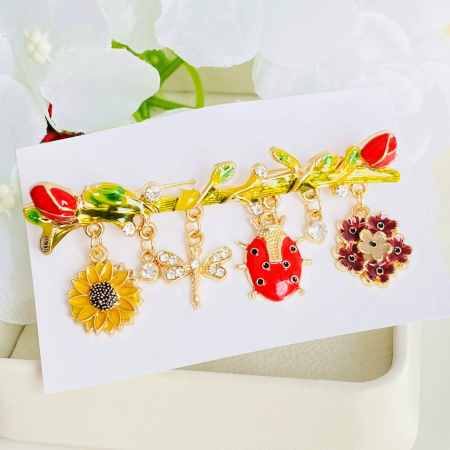 Brosa Flori & Insecte, Brosa Dama Femei [5]