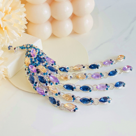 Brosa Paun Cristale, Brose Dama, Brose Elegante [2]