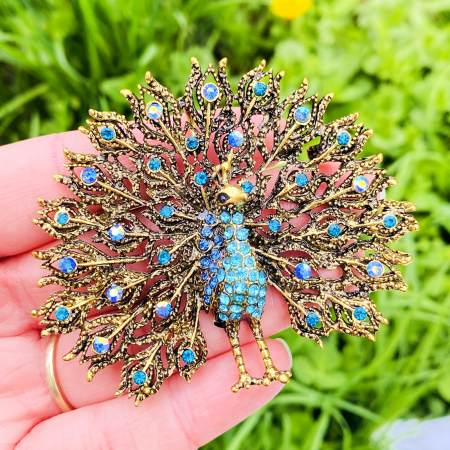 Brosa Paun - Peacock, Brosa Dama Femei [1]