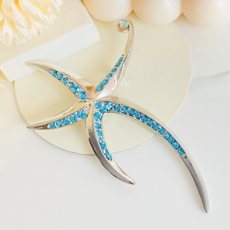 Brosa Stea de Mare Argintie, Brosa Statement, Brose Femei [4]