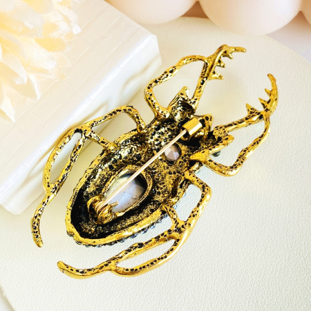 Brosa Scarabeu Albastru, Brosa Dama Femei [6]