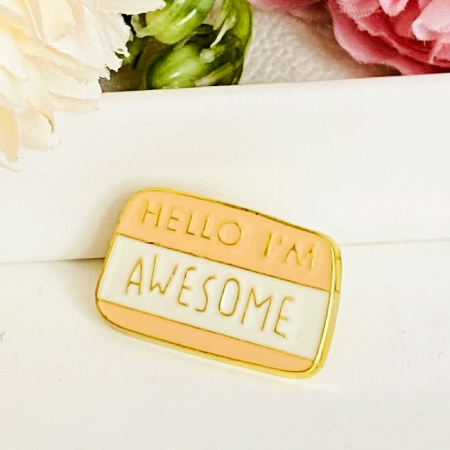 BIJUTERII - Brosa Pin Awesome, Brosa Dama Femei