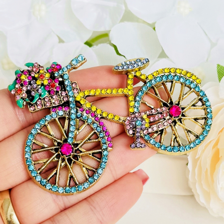 Brosa Bicicleta Colorata, Brosa Dama Femei, Brose Statement [2]