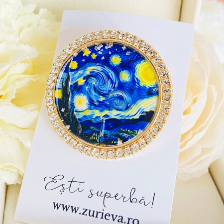 Brosa Starry Night, Brose Dama, Brose Mari Elegante [9]
