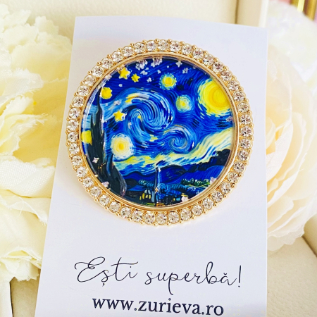 Brosa Starry Night, Brose Dama, Brose Mari Elegante [5]