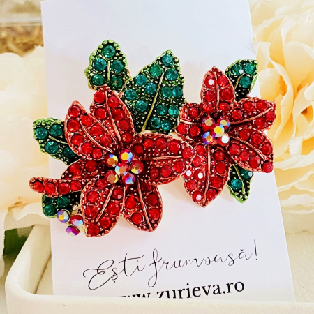 Brosa Floare Craciunita, Brose Dama, Brose Mari Animale [1]