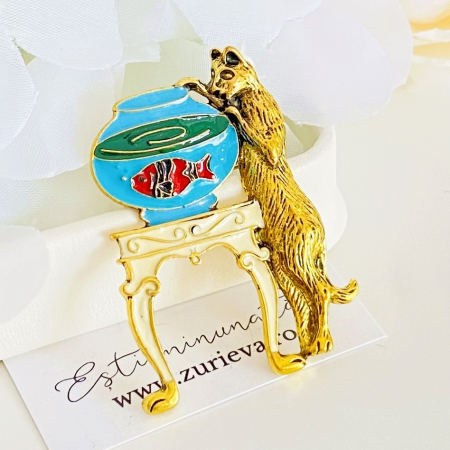 Brosa Pisica Acvariu Pesti, Brose Dama, Brose Elegante [4]