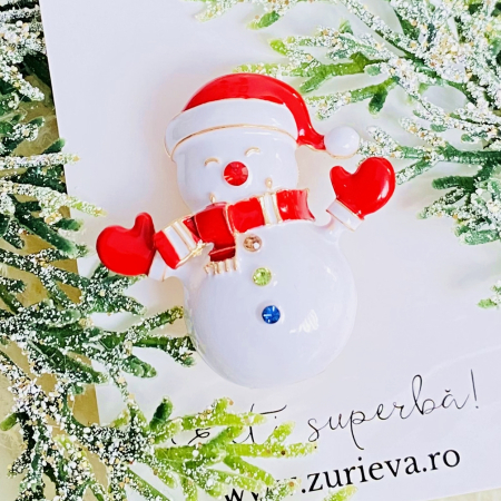 Brosa Om Zapada Manusi Rosii, Brosa Statement, Brose Femei [5]