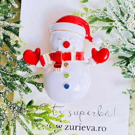 Brosa Om Zapada Manusi Rosii, Brosa Statement, Brose Femei [3]