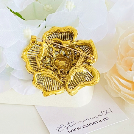 Brosa Floare Rosie, Brose Dama, Brose Elegante [6]