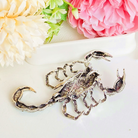 Brosa Scorpion Argintiu, Brosa Dama Femei [6]