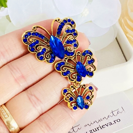 Brosa Fluturasi Albastri, Brose Dama, Brose Elegante [3]