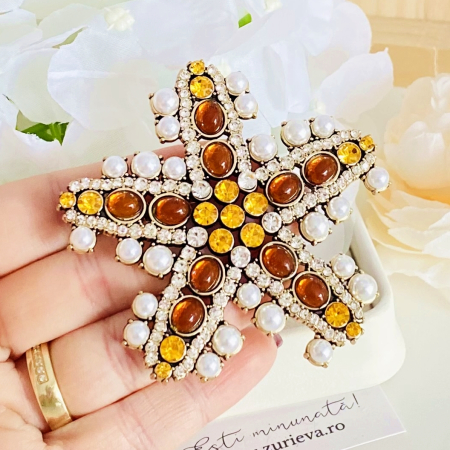 Brosa Stea Maro & Perle, Brose Dama, Brose Elegante [1]