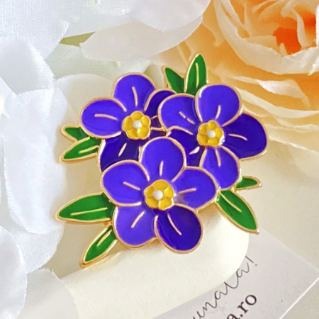 Brosa Floricele Mov, Brose Dama, Brose Elegante [5]