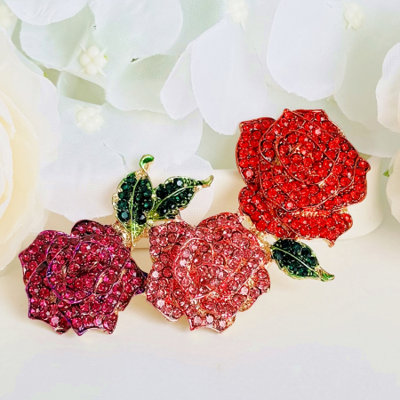 Brosa Trandafiri Roz, Rosii, Brose Dama, Brose Elegante [5]