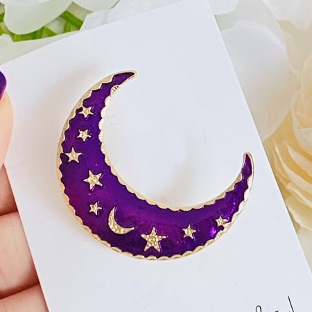 Brosa Semiluna Mov, Brose Dama, Brose Elegante [3]