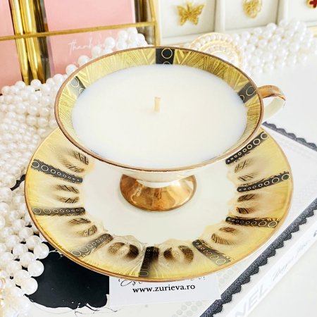 Lumanare Parfumata Cafea & Vanilie, Lumanari Parfumate Ceara Soia Handmade [1]