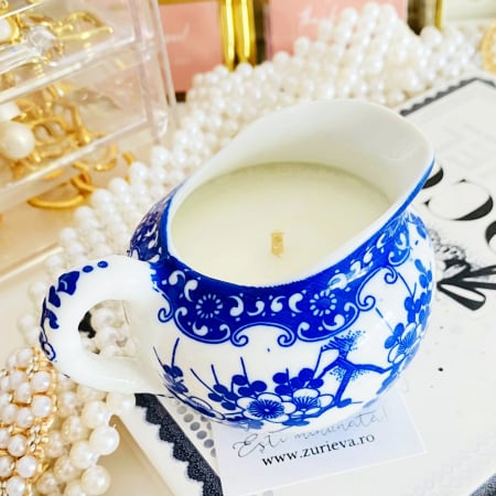 LUMANARI - Lumanare Parfumata Lavanda & Santal, Lumanari Parfumate Ceara Soia Handmade