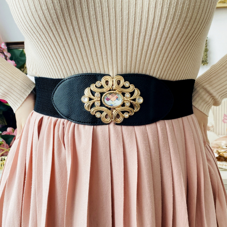 Centura Elastica - Catarama Aurie, Curea Dama, Curele Femei [3]