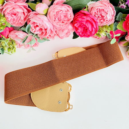 Centura Elastica Maro - Catarama Aurie, Curea Dama, Curele Femei [4]