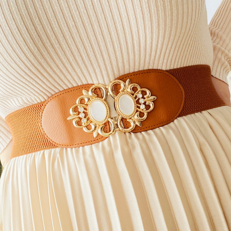 Centura Elastica Maro - Catarama Aurie, Curea Dama, Curele Femei [0]