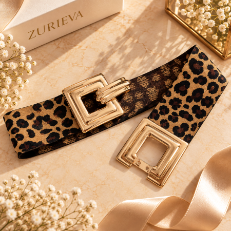 Centura Elastica Animal Print, Curea Dama [2]