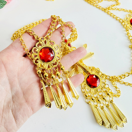 Centura Metalica Tip Bijuterie Aurie, Curea Dama, Curele Femei [6]
