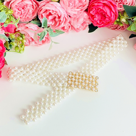 Centura Elastica Perlute - Dreptunghi, Curea Dama, Curele Femei [2]