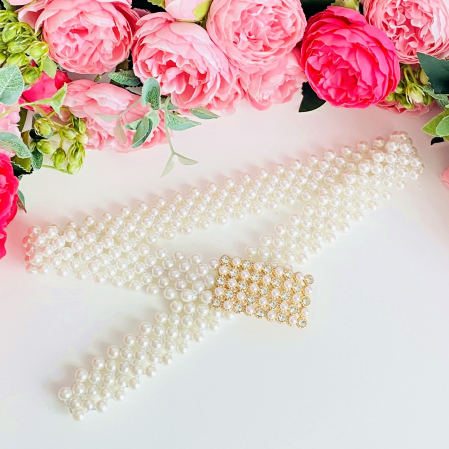 CENTURI - Centura Elastica Perlute - Dreptunghi, Curea Dama, Curele Femei