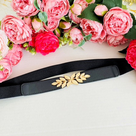 Centura Elastica Neagra - Frunzulite Aurii, Curea [3]