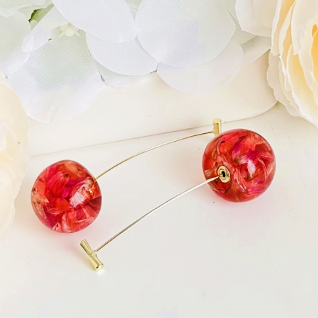 Cercei Cirese Flori Uscate, Cercei Dama, Bijuterii Femei [2]