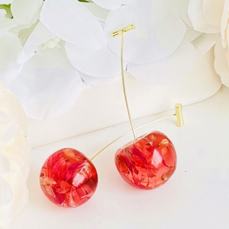 Cercei Cirese Flori Uscate, Cercei Dama, Bijuterii Femei [0]