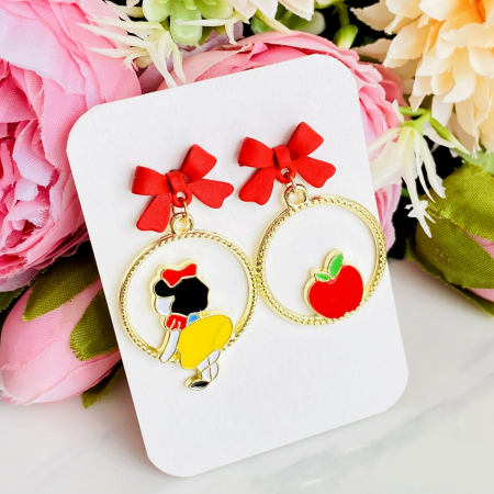 Cercei Alba ca Zapada, Cercei Dama, Bijuterii Femei [3]