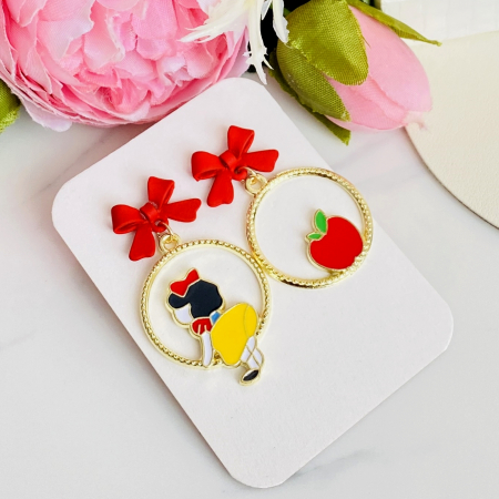 Cercei Alba ca Zapada, Cercei Dama, Bijuterii Femei [4]