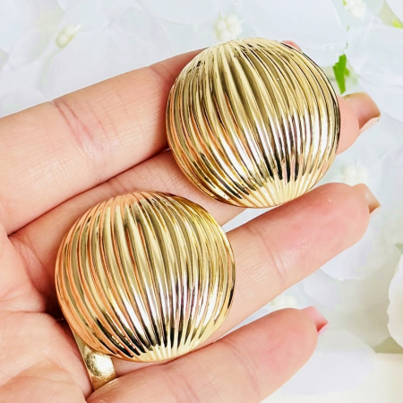 Cercei Clips Aurii, Cercei Dama, Bijuterii Femei [2]