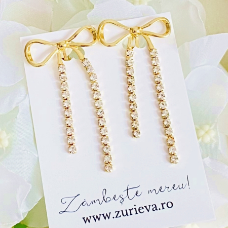 CERCEI - Cercei Clips Fundite Cristale, Cercei Dama, Bijuterii Femei