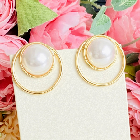 Cercei Clips Perle Mari, Cercei Dama, Bijuterii Femei [4]