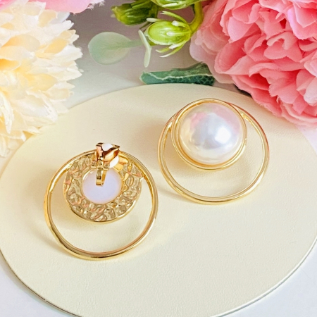 Cercei Clips Perle Mari, Cercei Dama, Bijuterii Femei [3]