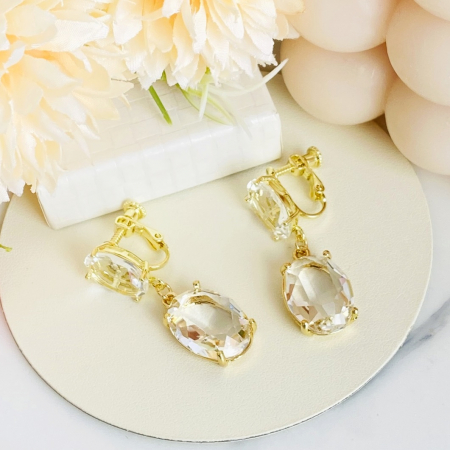 Cercei Clips Cristale Elegante, Cercei Dama, Bijuterii Femei [3]