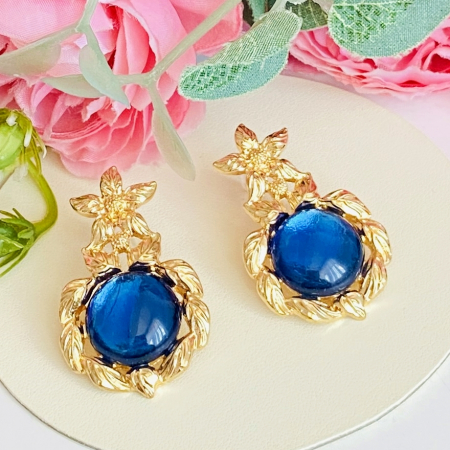 Cercei Iris - Albastru, Cercei Dama, Bijuterii Femei [1]