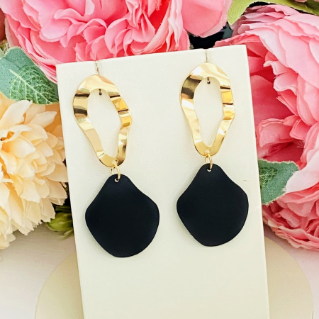 Cercei Auriu & Negru, Cercei Dama, Bijuterii Femei [3]