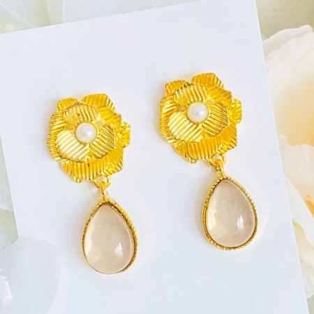 Cercei Flori Aurii, Cercei Dama, Bijuterii Femei [2]