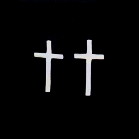 Cercei Cruciulite Argintii - Otel Inoxidabil, Cercei Surub, Cercei Dama, Bijuterii Inox [2]